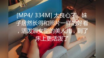 [MP4/ 334M] 太良心了，妹子居然长得和照片一样的好看，活泼淑女型的美人儿，到了床上更活泼了