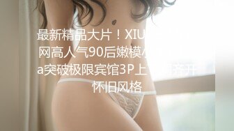 最新精品大片！XIUREN秀人网高人气90后嫩模小美女Lala突破极限宾馆3P上下洞齐开怀旧风格