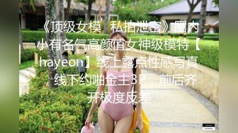 《顶级女模✅私拍泄密》圈内小有名气高颜值女神级模特【hayeon】线上露点性感写真，线下约啪金主3P，前后齐开极度反差