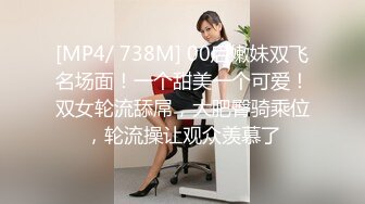 [MP4/ 738M] 00后嫩妹双飞名场面！一个甜美一个可爱！双女轮流舔屌，大肥臀骑乘位，轮流操让观众羡慕了