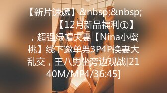 【新片速遞】&nbsp;&nbsp;⚫️⚫️【12月新品福利①】，超强绿帽夫妻【Nina小蜜桃】线下邀单男3P4P换妻大乱交，王八男坐旁边观战[2140M/MP4/36:45]